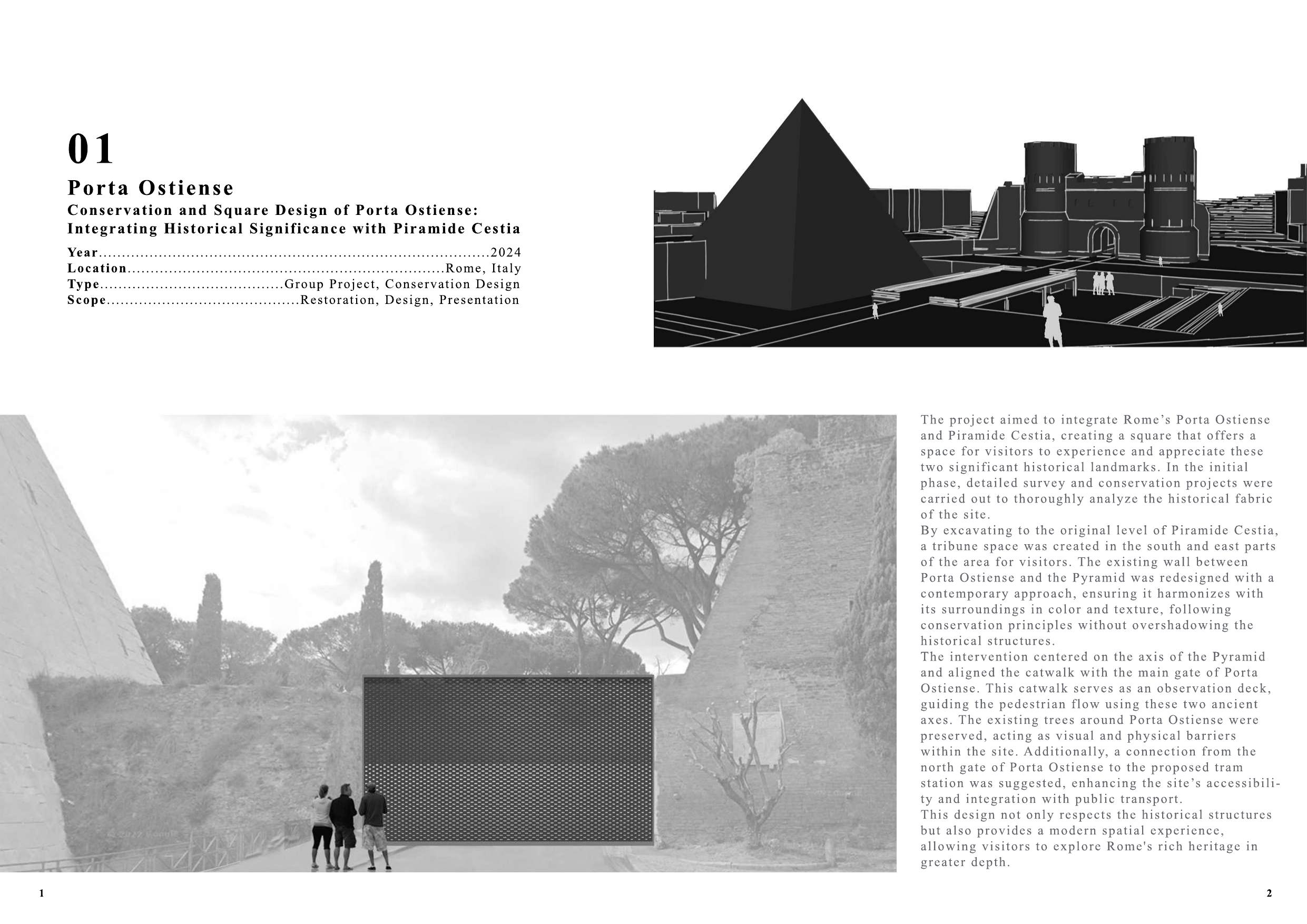 Porta Ostiense Conservation Design Project - Rome